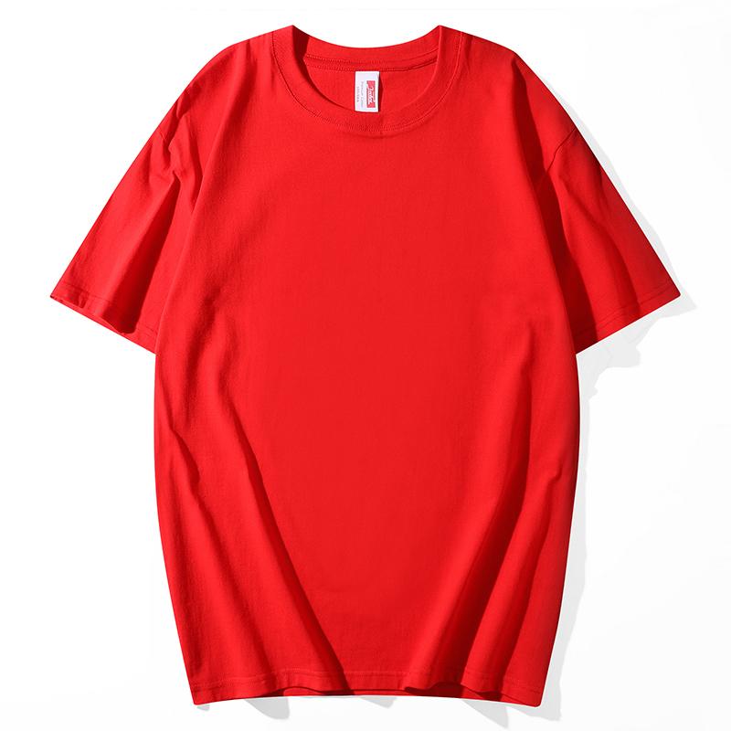 A5004-200g Regular Short Sleeved Round Neck Pure Cotton T-shirt