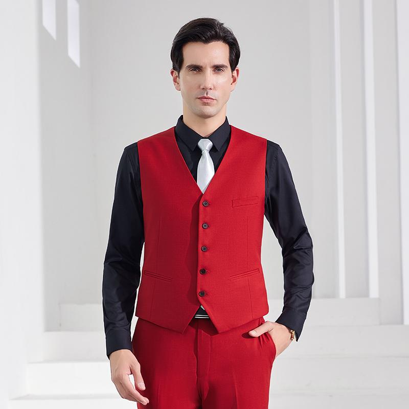 Male Vest/bright Red