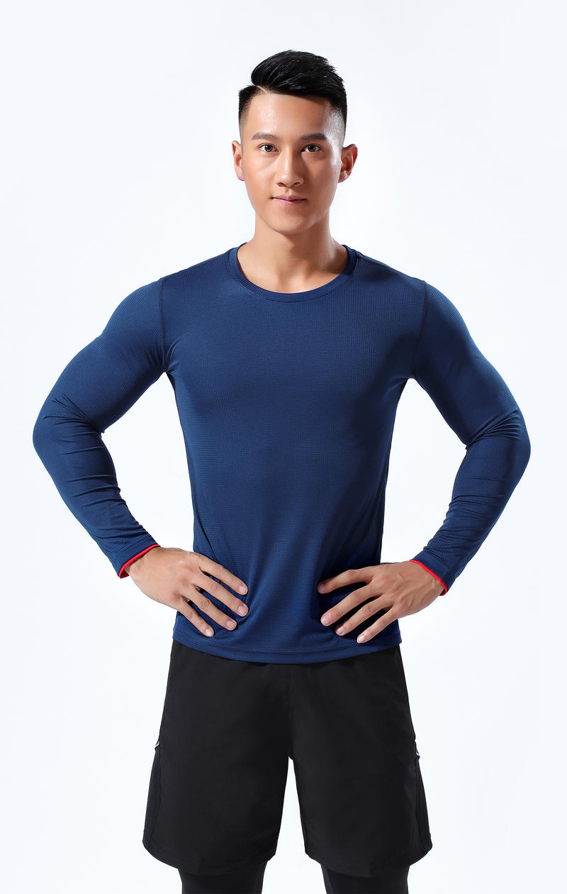 L2151 # Running Long Sleeve T-shirt Long Sleeve Round Neck