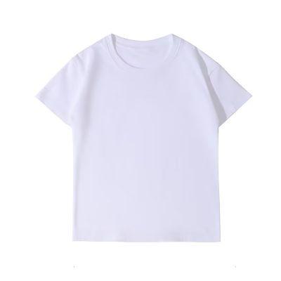 A5046-200 Grams Children's Pure Cotton Round Neck Short Sleeved T-shirt With Short Sleeved Round Neck