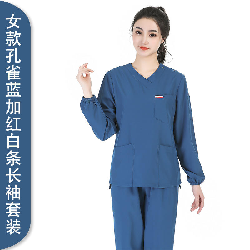 Female Indigo Long Sleeved Shirt