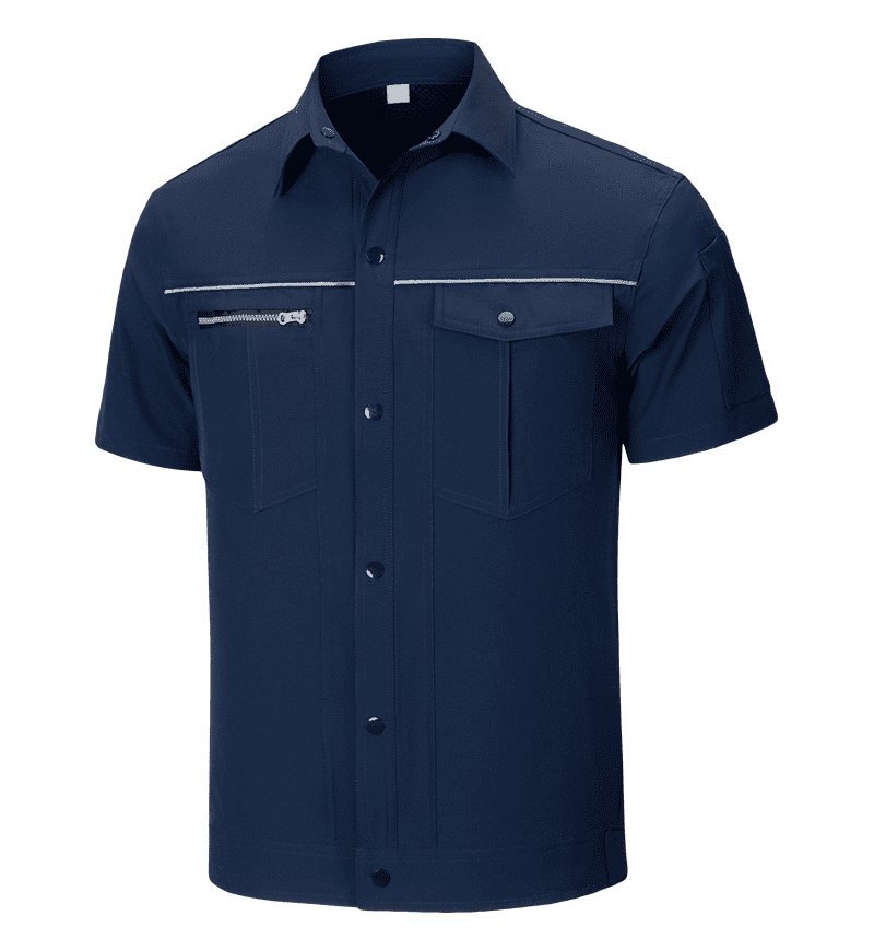 S601 Navy Blue Short Sleeved Top