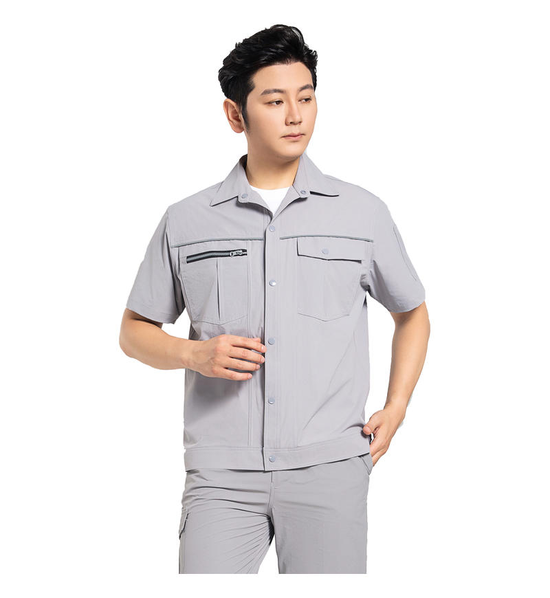 S602 Grey Short Sleeve Set