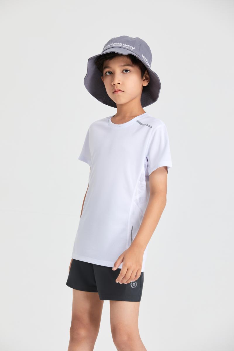 R307D # Round Neck Running T-shirt - Children's Short Sleeve Round Neck