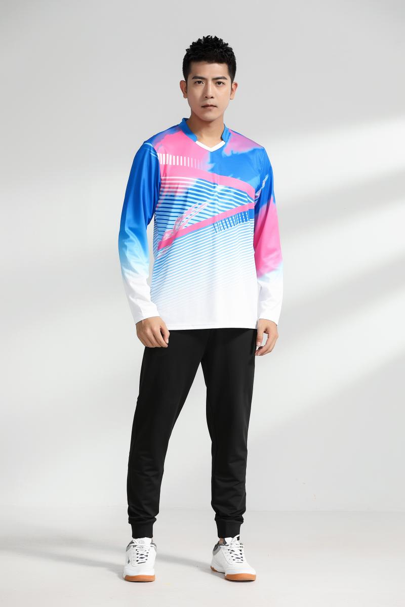 1866 # Net Feather Long Sleeve Top T-shirt Long Sleeve Round Neck