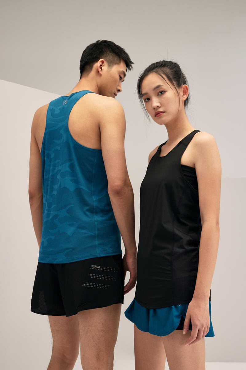 R315 # High End Sports Vest T-shirt Short Sleeved Round Neck