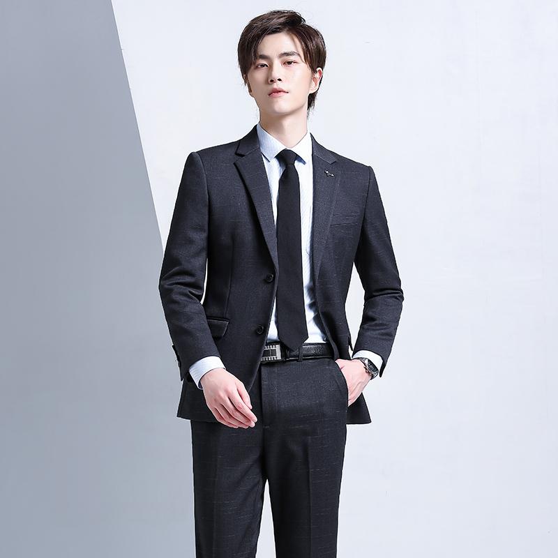 Dark Gray Men's Singles Suit