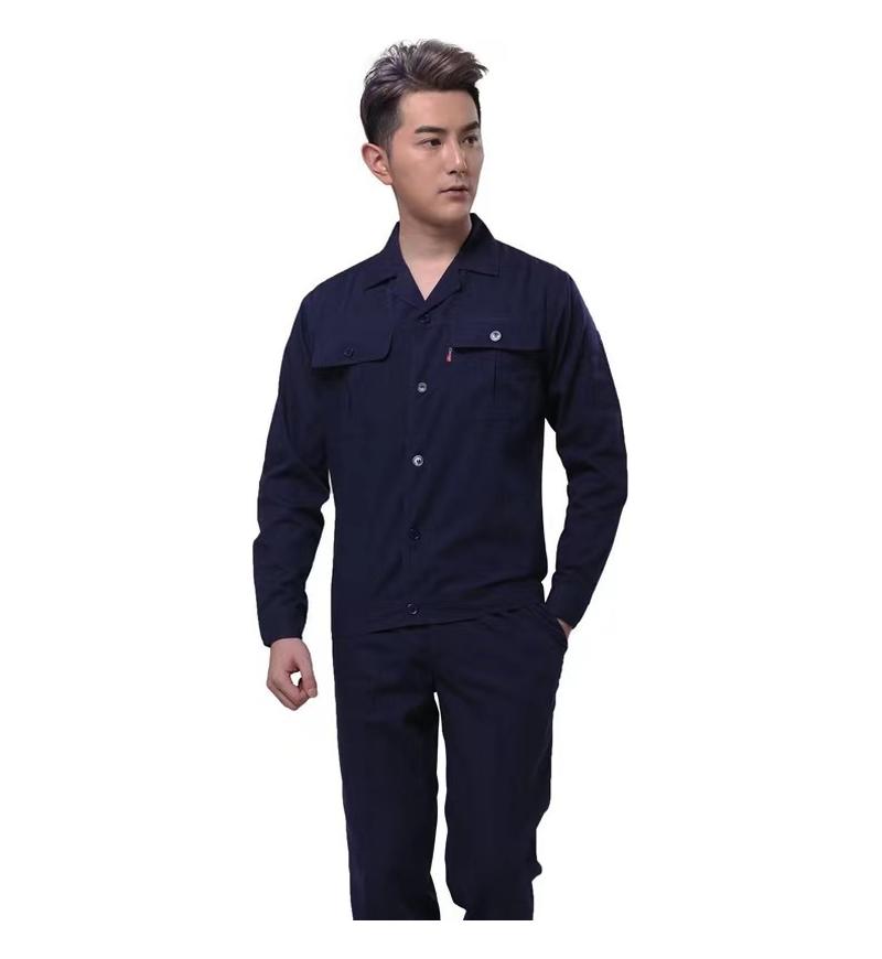 Navy Blue Long Sleeved Suit