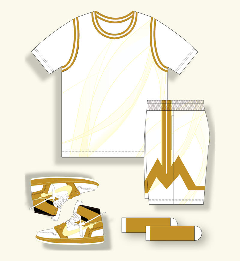 White With Gold Accents