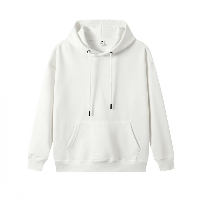 F610-330g Pure Cotton Looped Hooded Sweatshirt With Hood Cover