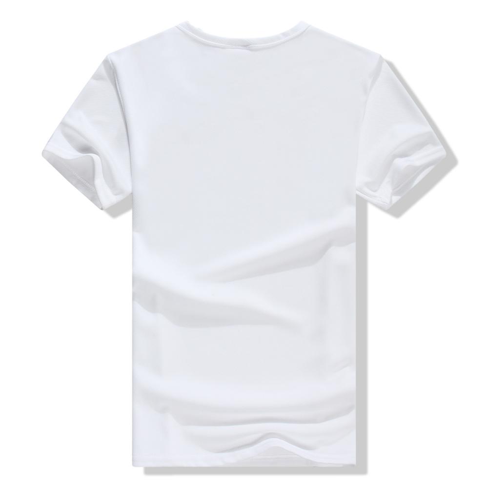 F1091 # Mesh Quick Drying T-shirt Short Sleeve Round Neck