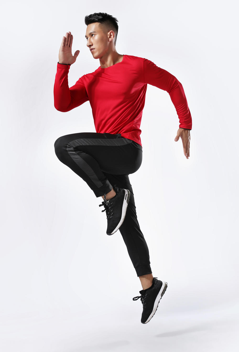 L2151 # Running Long Sleeve T-shirt Long Sleeve Round Neck