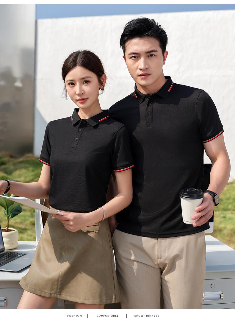 F3355-210g Millennium Series Interborder Polo Shirt Polo Short Sleeve Collar