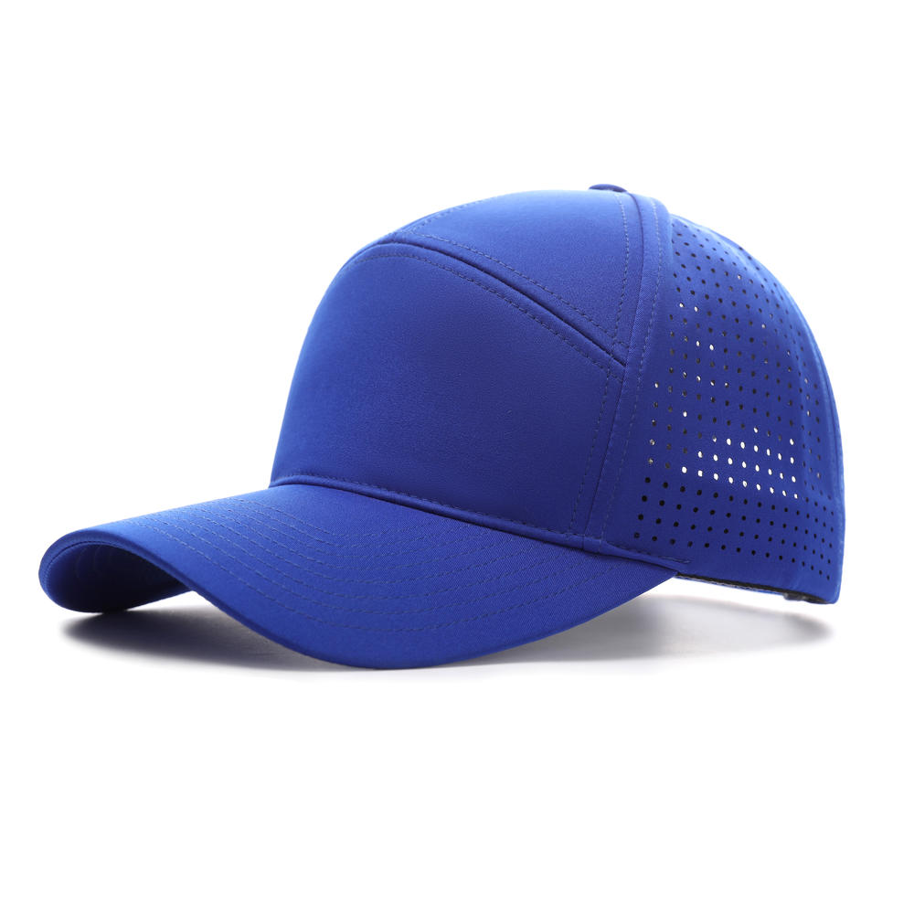 HB158 # High End Laser Mesh Quick Drying Seven Piece Hat, Baseball Cap