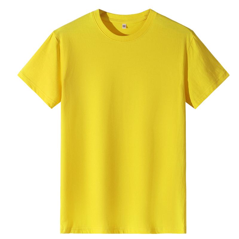 A5011-190g Regular Short Sleeved Round Neck Pure Cotton T-shirt