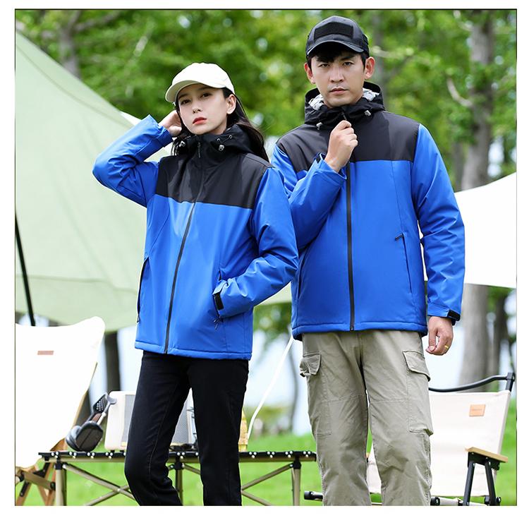 F8098 Mountain Couple's Thick Outdoor Autumn/Winter Jacket With Velvet