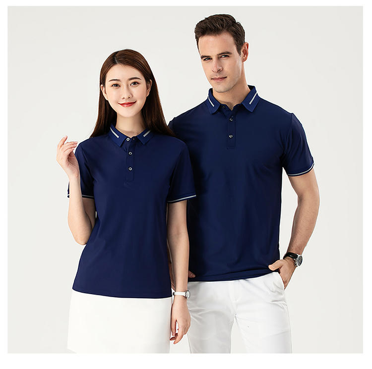 F9102 # Nylon Dynamic Beaded Polo Short Sleeve Collar