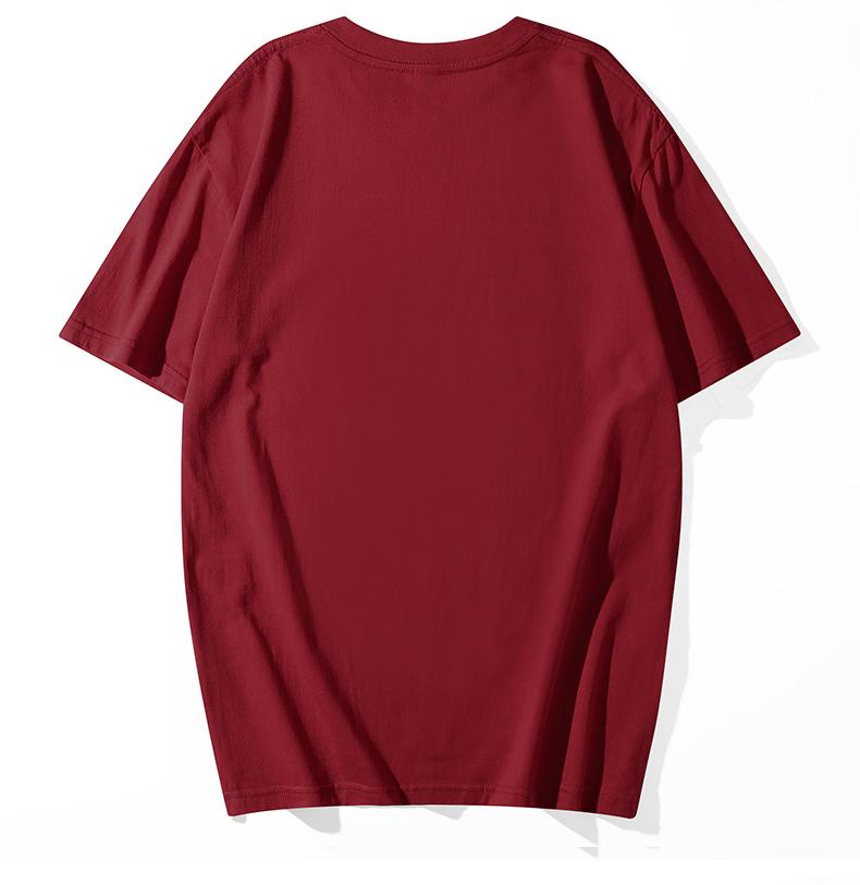 A5004-200g Regular Short Sleeved Round Neck Pure Cotton T-shirt