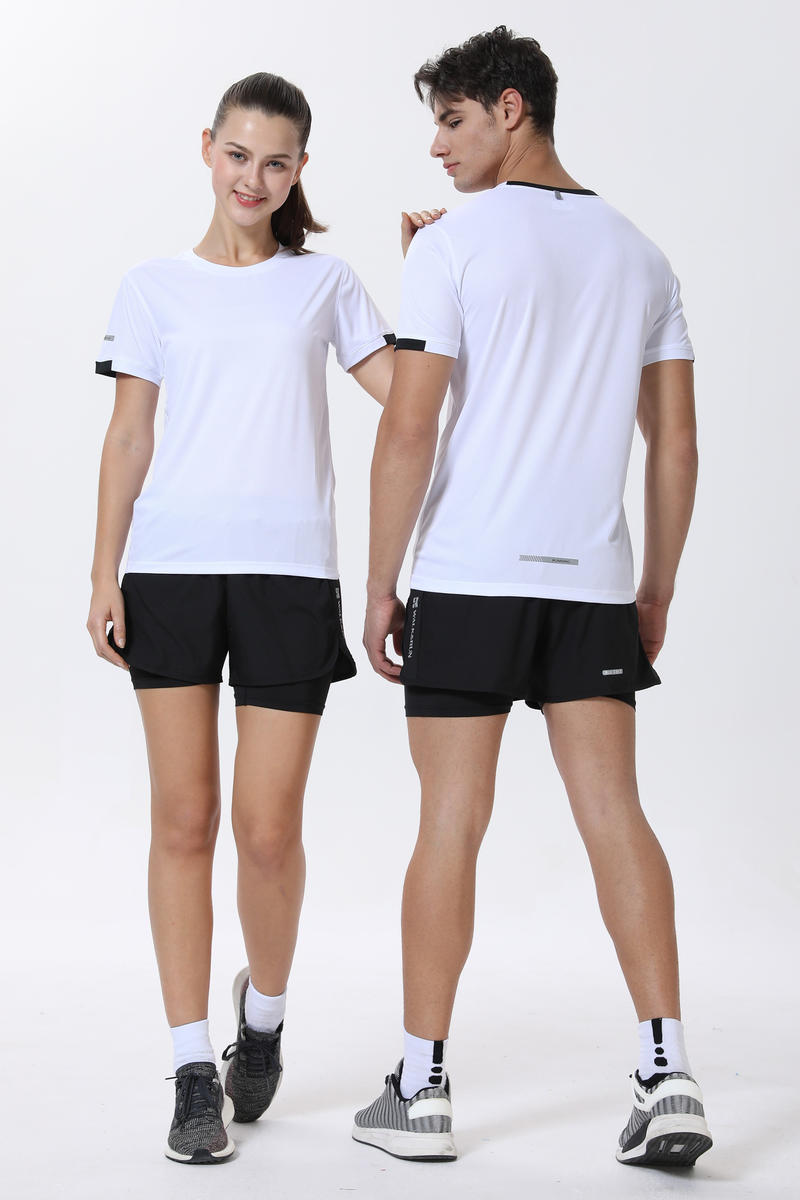 R215 # Running Short Sleeved T-shirt Short Sleeved Round Neck