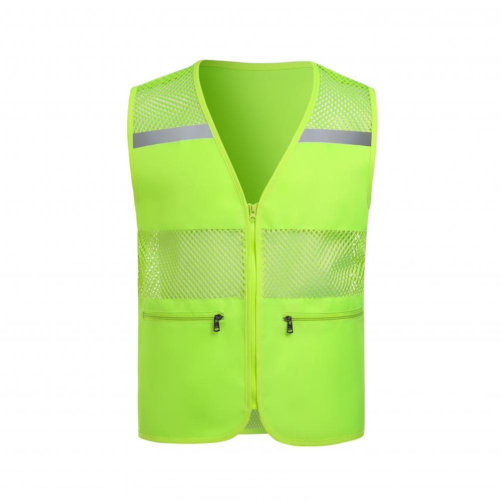 M4002- Fishing Net Pocket Zipper Vest Single-layer