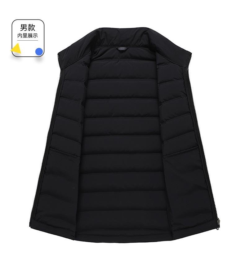 F6001 Couple's Stand Up Collar Down Vest Jacket Thick