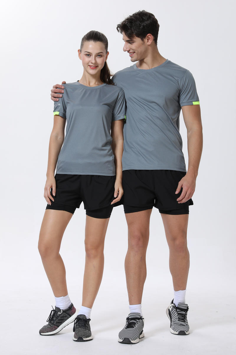 R215 # Running Short Sleeved T-shirt Short Sleeved Round Neck