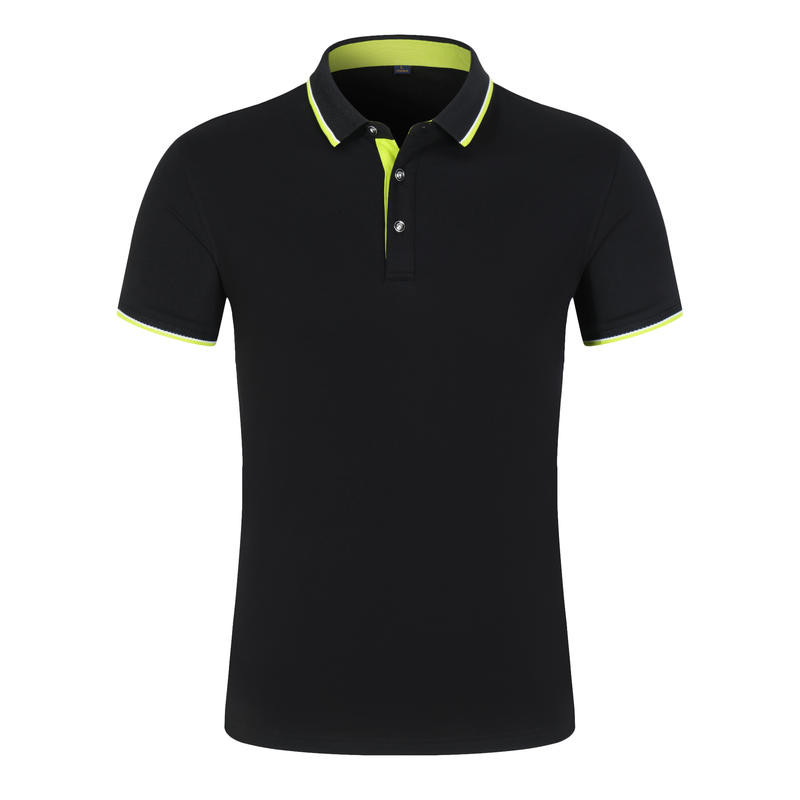 402 Golf Bead Collar Men's Polo Short Sleeve Collar