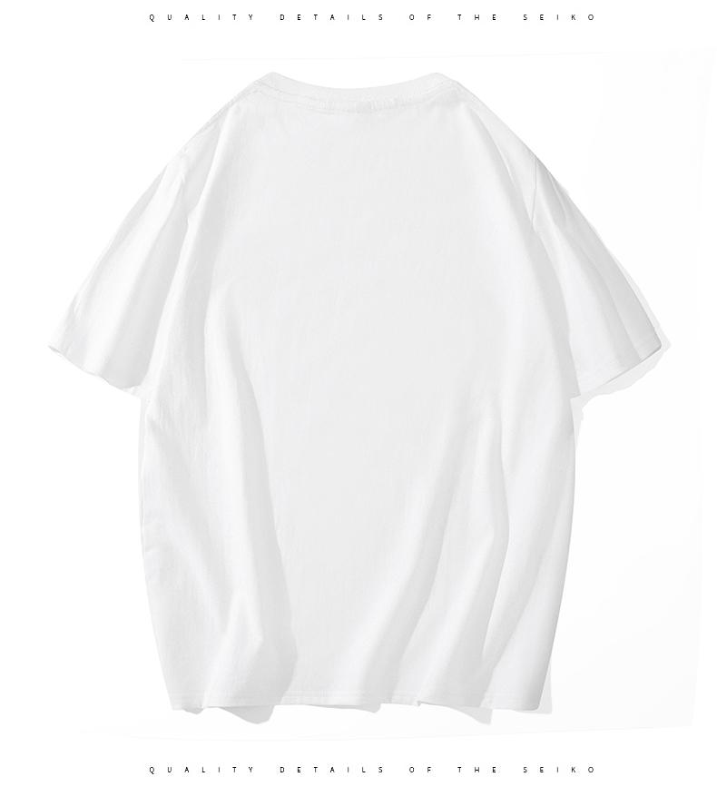 A5005-180g Regular Short Sleeved Round Neck Pure Cotton T-shirt