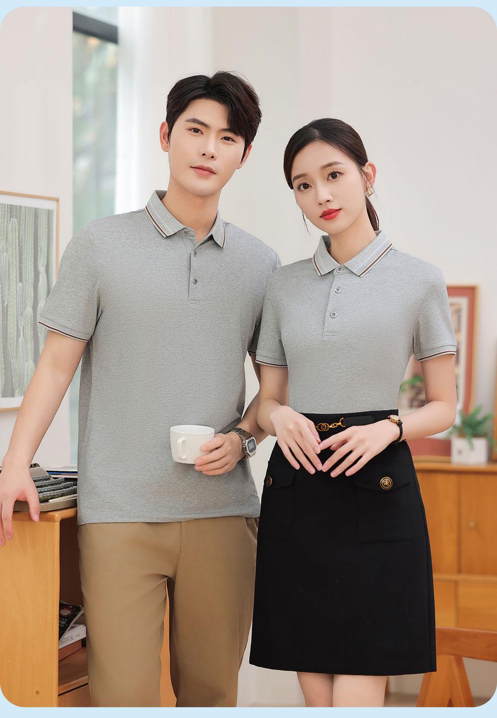 KF8083 # Fashion Polo Shirt Polo Short Sleeve Collar