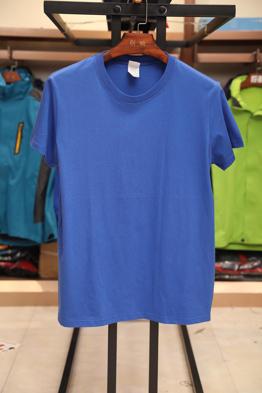 A190CBF Pure Cotton Round Neck T-shirt Short Sleeved Round Neck