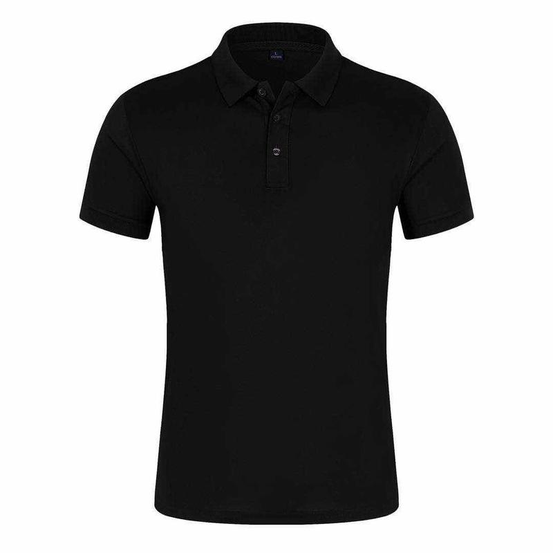 181TBB Solid Color Bead Polo Short Sleeved Lapel