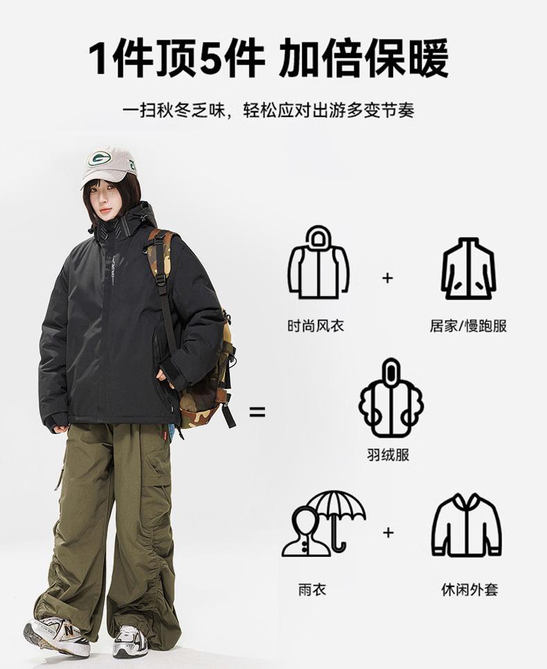 F555- Thick Single-layer Graphene Fleece Thickened Warm, Windproof And Waterproof Submachine Jacket