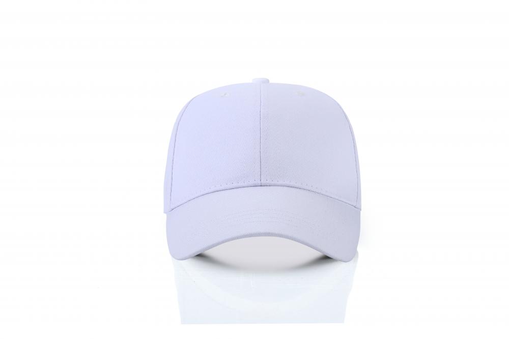 HB121 # Solid Color Baseball Cap, Metal Adjustable Buckle Six Piece Cap