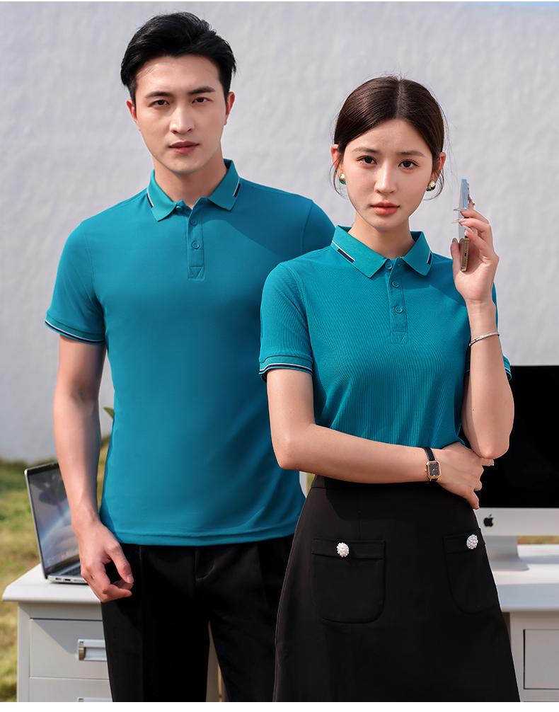 F3355-210g Millennium Series Interborder Polo Shirt Polo Short Sleeve Collar