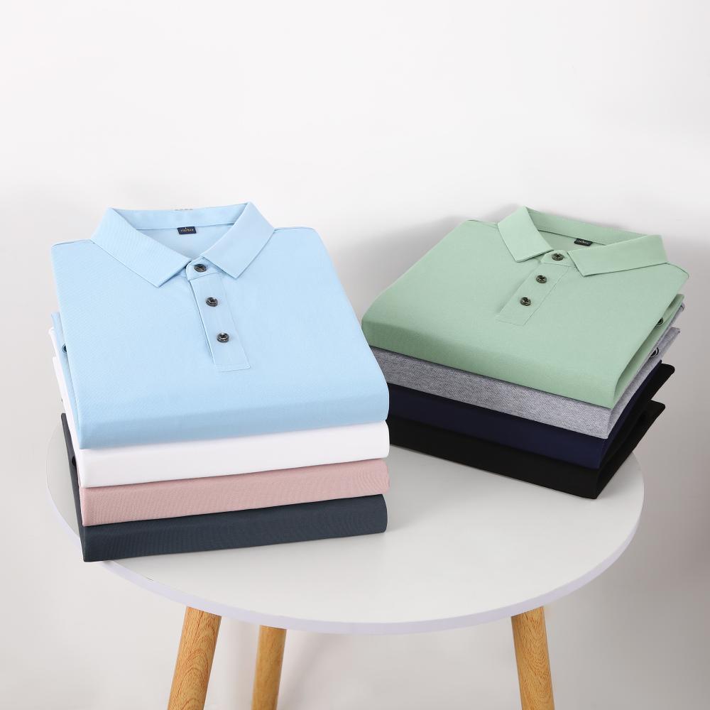 241 (Treading On Snow) Seamless Shirt Collar, Polo Short Sleeved Collar