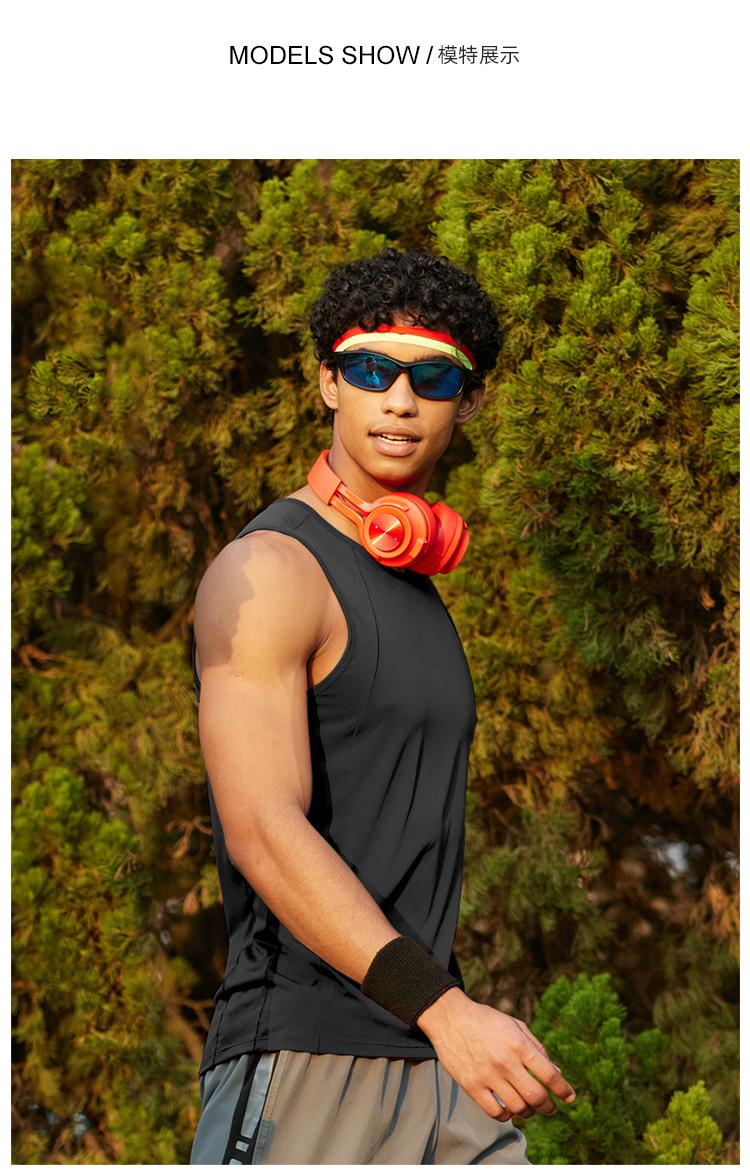 R353-B # [Pure Light Plate] Sports Running Casual Tank Top T-shirt Sleeveless Round Neck