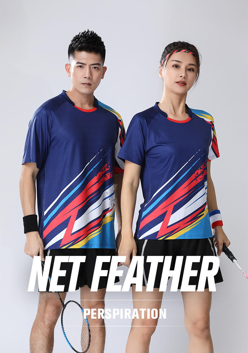 1858 # Net Feather Series - Top T-shirt Short Sleeve Round Neck