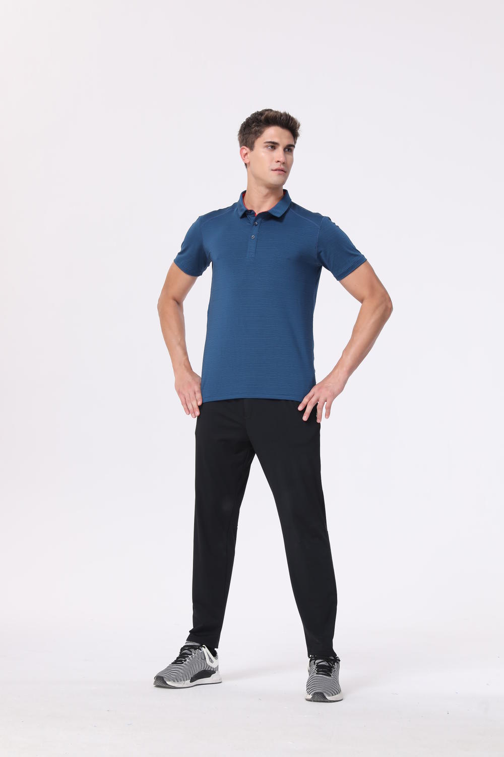 S9309 # Short Sleeved Polo Shirt Polo Short Sleeved Lapel