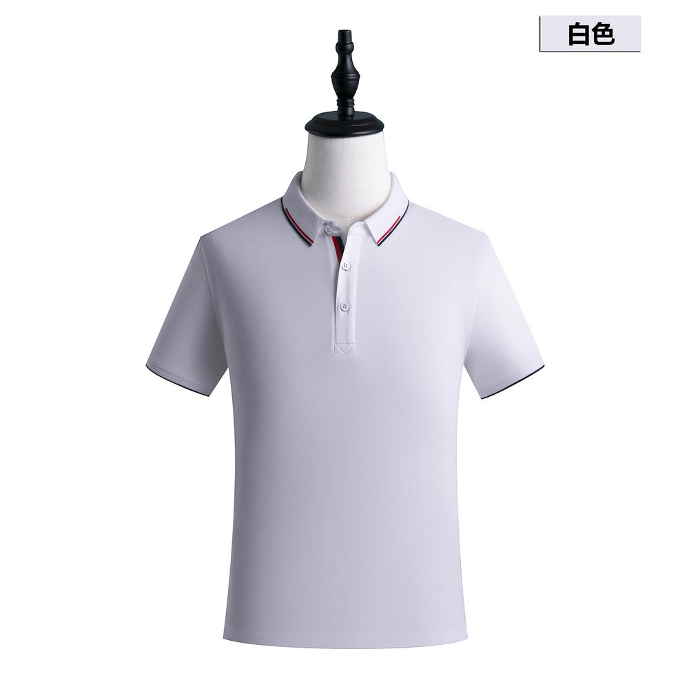 G3 # 190g 40pcs Ice Cold Silk Cotton Intermediate Color Second Level Lapel Polo Short Sleeved Lapel