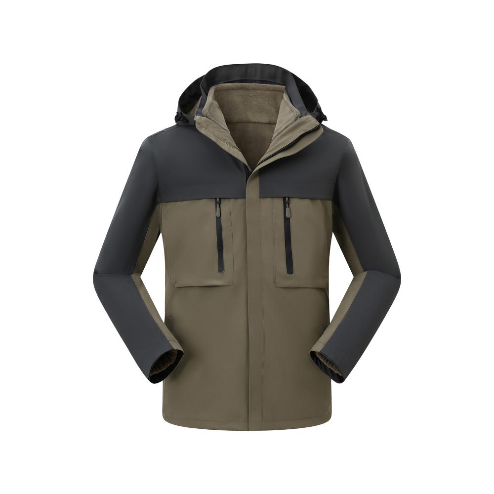 CX8815 Three In One Color Blocked Down Detachable Jacket