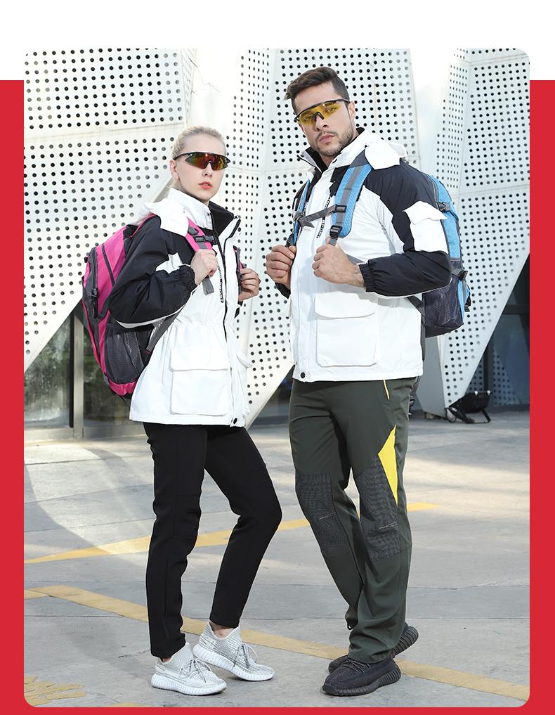 F1001 Three In One Fleece Jacket/down Jacket, Fashionable And Trendy Workwear Style, Urban Outdoor Sports