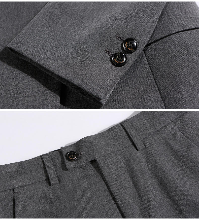 H692 # Double Button Suit/Advanced Four Sided Bounce/Men's And Women's Same Style (H Style) Suit Slim Fit Edition