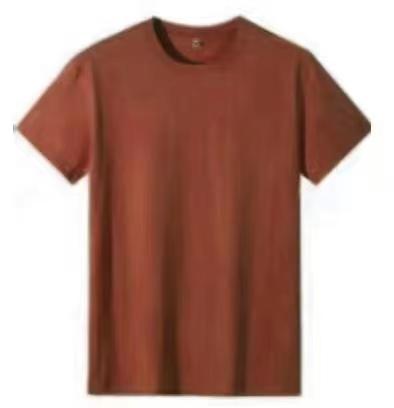 A5011-190g Regular Short Sleeved Round Neck Pure Cotton T-shirt