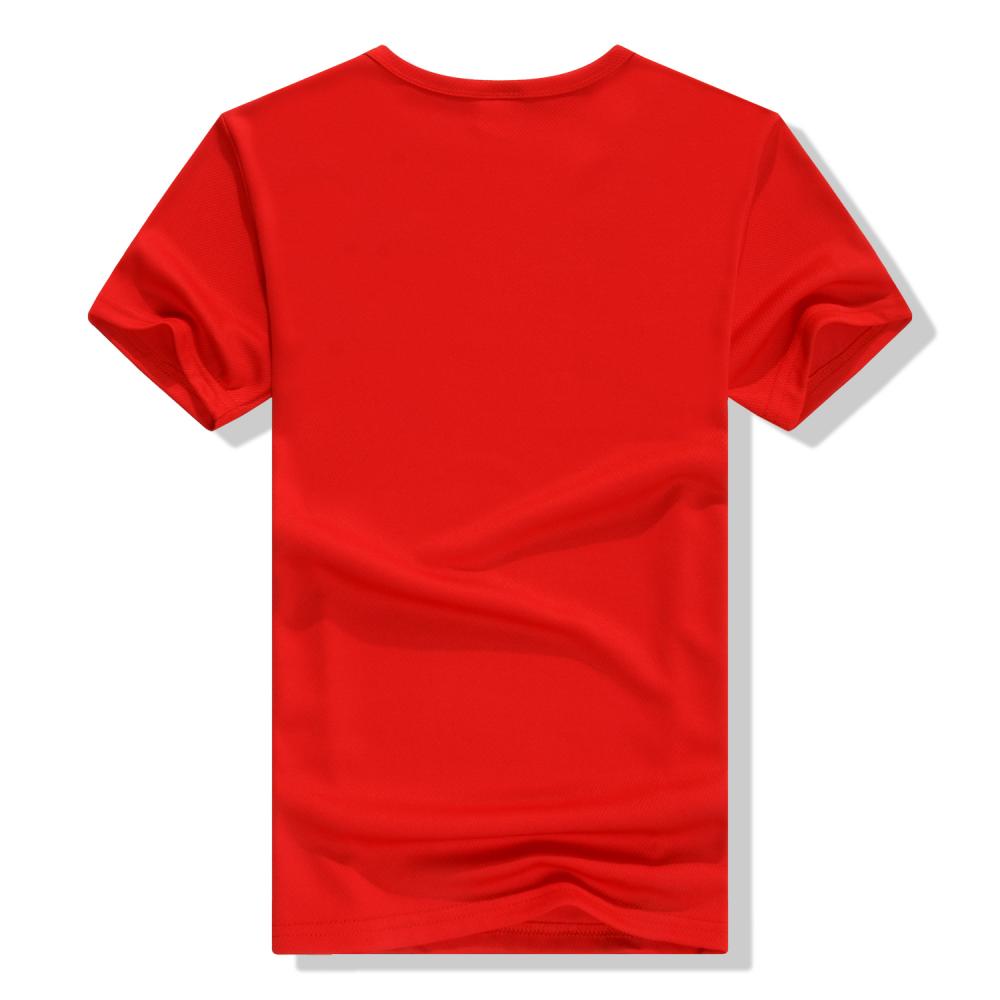 F1091 # Mesh Quick Drying T-shirt Short Sleeve Round Neck