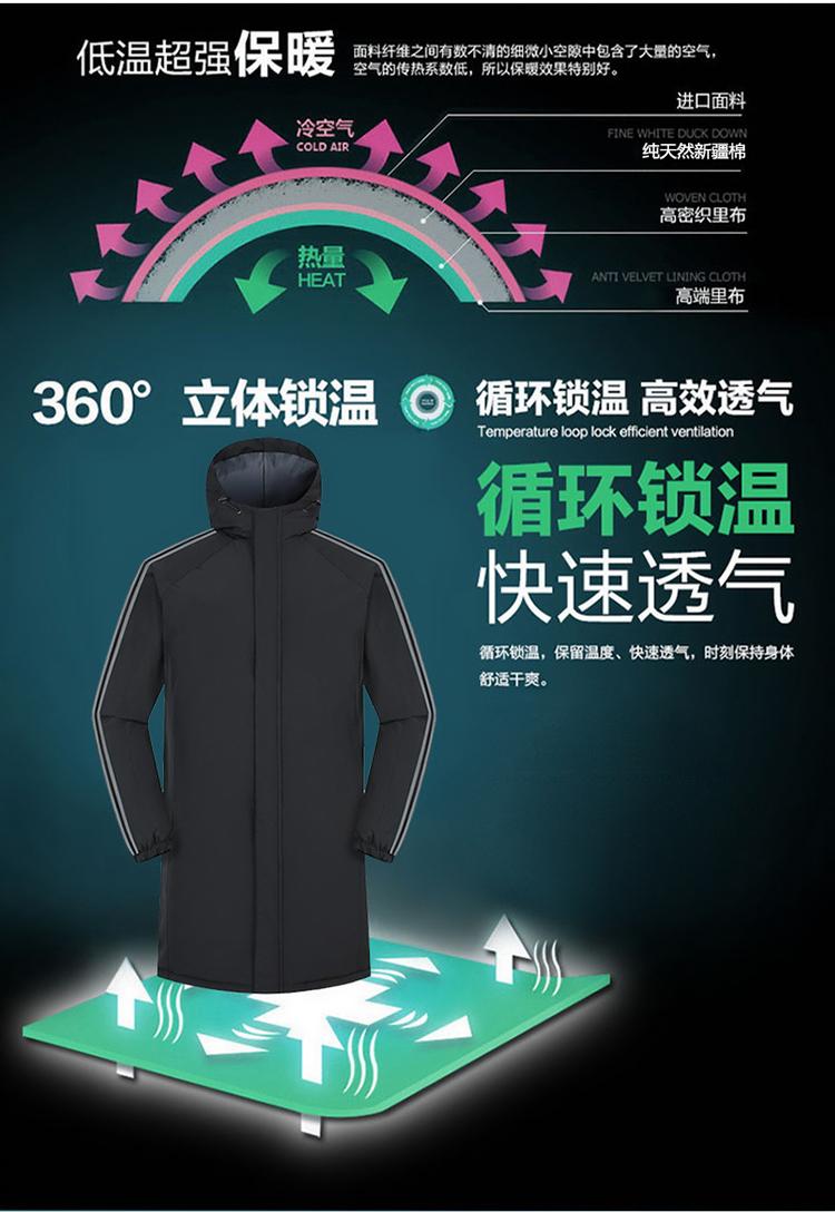 F8816 Autumn/Winter Extended Thick Cotton Jacket Stormtrooper Coat Thick