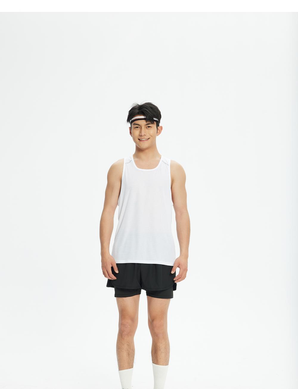 R355 # Sports Running Casual Vest T-shirt Sleeveless Round Neck