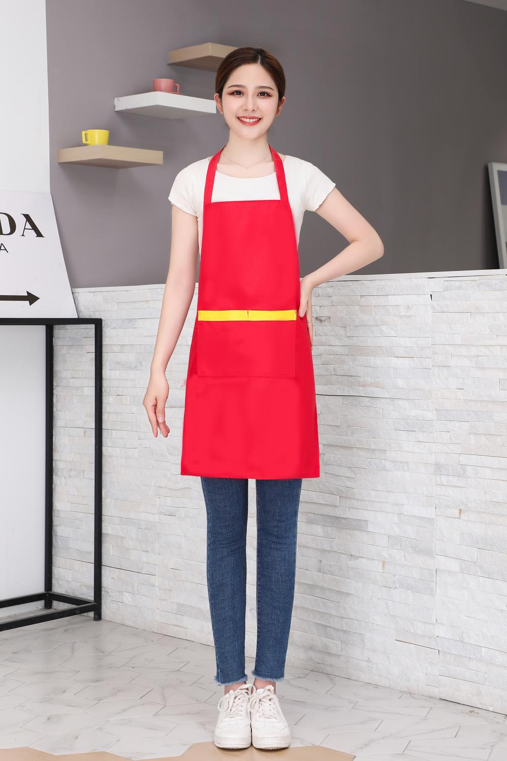 CX058 Neck Hanging Exquisite Imitation Woolen Apron