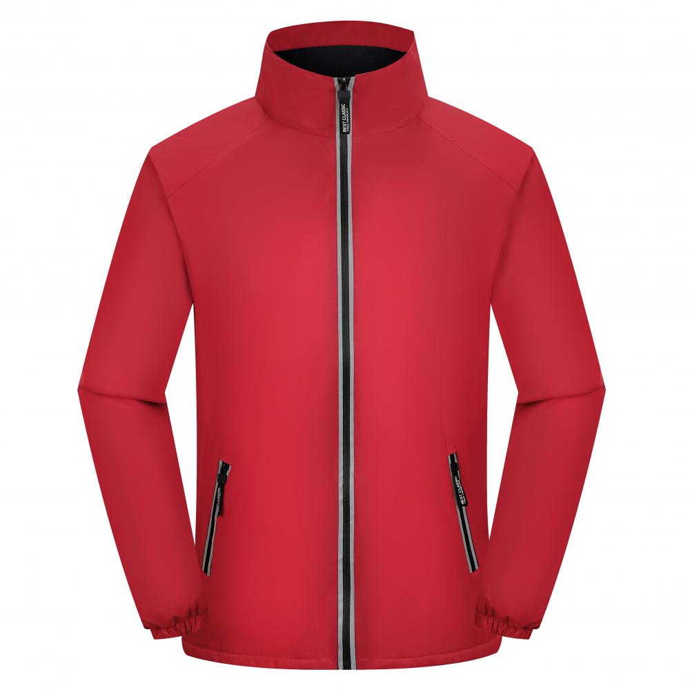 F8801 Single-layer Fleece Windproof, Waterproof, Warm, Stand Up Collar Submachine Jacket With Integrated Thickening