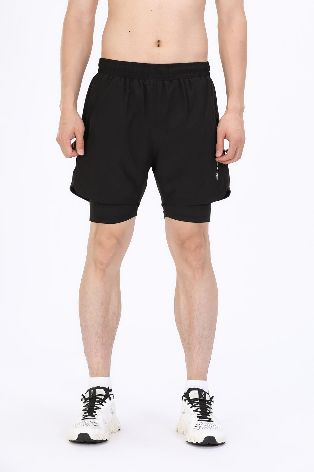 A6013- Double Layer Shorts, Running Pants, Swimming Pants, Three Part Pants For Men