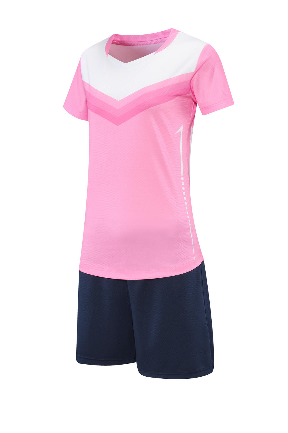 PQ221 # Women's Volleyball T-shirt Short Sleeve Round Neck